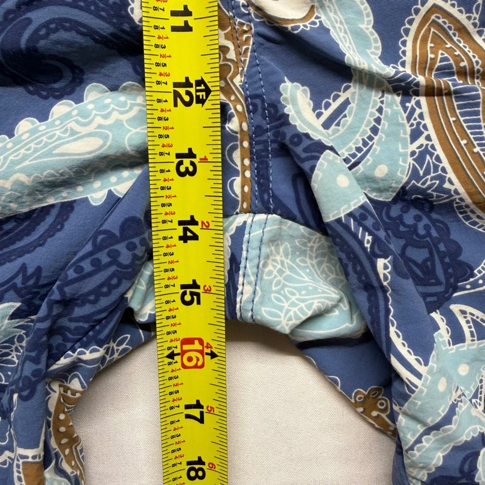 Tommy Bahama Relax Paisley Swim Trunks Blue XXL Elastic Waist Beach Shorts